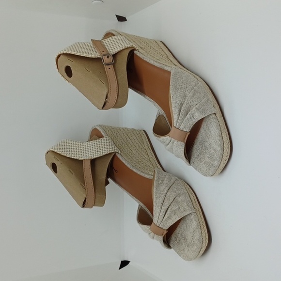 Lucky Brand Shoes - New Lucky Brand Macrimay Espadrille Wedge Tan Sz 8.5M